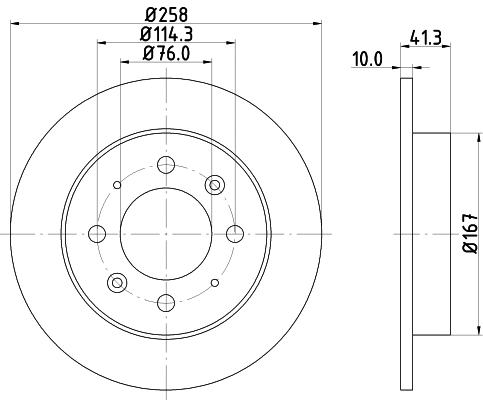 MDC2139 MINTEX Тормозной диск (фото 1)