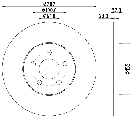 MDC2621 MINTEX Тормозной диск (фото 1)