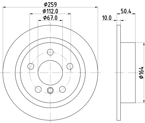 MDC2727 MINTEX Тормозной диск (фото 1)