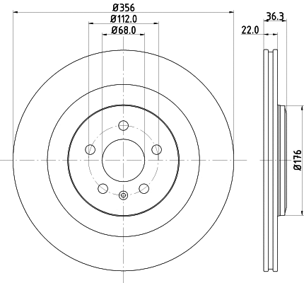 MDC2768C MINTEX Тормозной диск (фото 1)