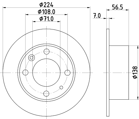 MDC350 MINTEX Тормозной диск (фото 1)