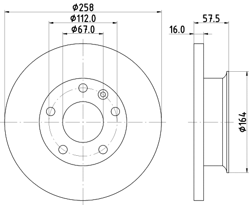 MDC413 MINTEX Тормозной диск (фото 1)