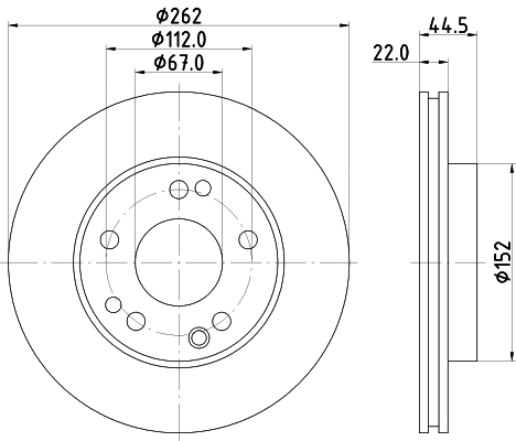 MDC495 MINTEX Тормозной диск (фото 1)