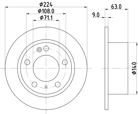 MDC631 MINTEX Тормозной диск (фото 1)