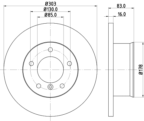 MDC671 MINTEX Тормозной диск (фото 1)