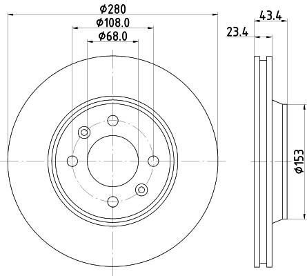 MDC710 MINTEX Тормозной диск (фото 1)