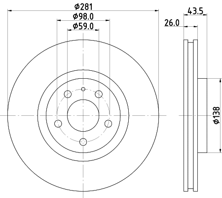 MDC810 MINTEX Тормозной диск (фото 1)