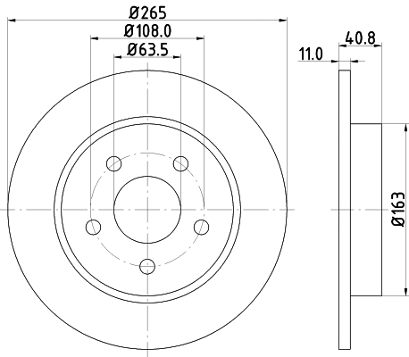 MDC81642C MINTEX Тормозной диск (фото 1)