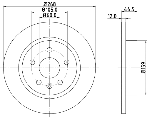 MDC82132C MINTEX Тормозной диск (фото 1)