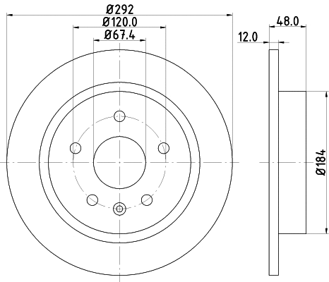 MDC82189C MINTEX Тормозной диск (фото 1)