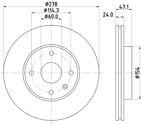 MDC82233C MINTEX Тормозной диск (фото 1)