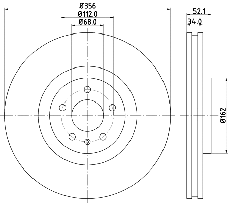 MDC82348C MINTEX Тормозной диск (фото 1)