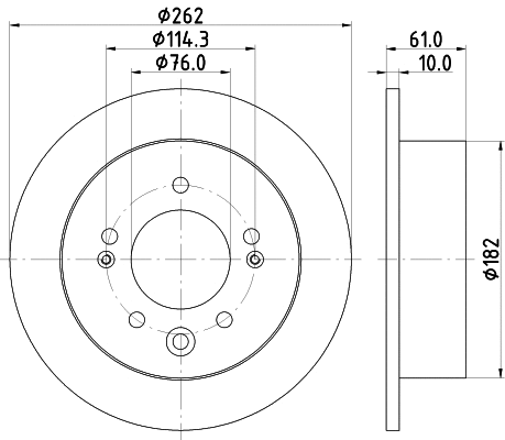 MDC82373C MINTEX Тормозной диск (фото 1)