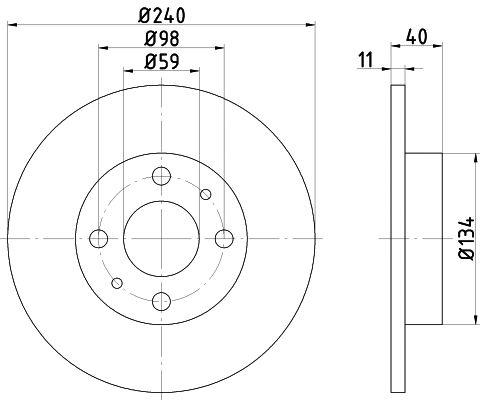 MDC836 MINTEX Тормозной диск (фото 1)