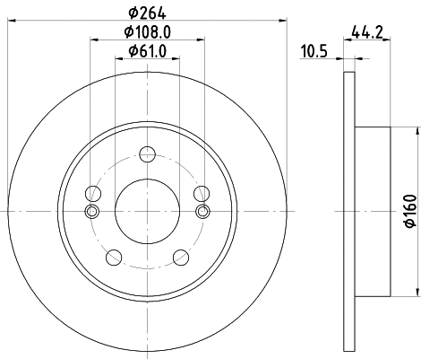 MDC875 MINTEX Тормозной диск (фото 1)