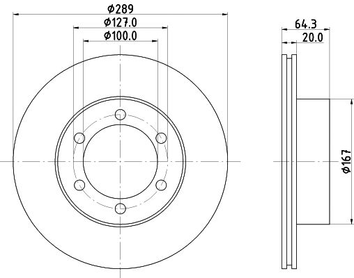 MDC891 MINTEX Тормозной диск (фото 1)