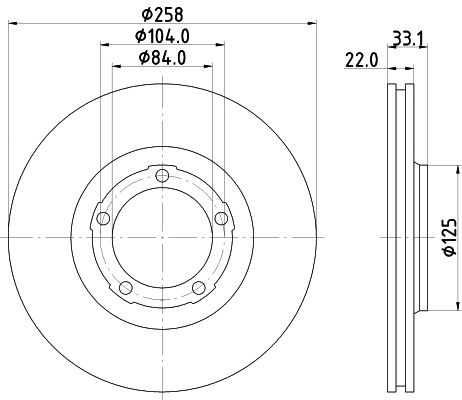 MDC926 MINTEX Тормозной диск (фото 1)