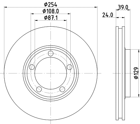 MDC964 MINTEX Тормозной диск (фото 1)