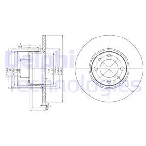 BG2176 DELPHI Тормозной диск (фото 1)