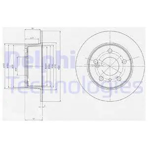 BG2187 DELPHI Тормозной диск (фото 1)