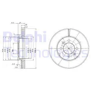 BG2290 DELPHI Тормозной диск (фото 1)