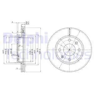 BG2292 DELPHI Тормозной диск (фото 1)