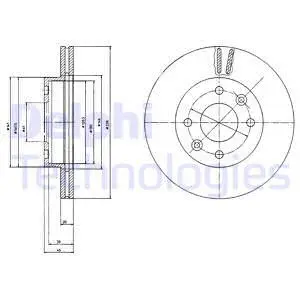 BG2371 DELPHI Тормозной диск (фото 1)