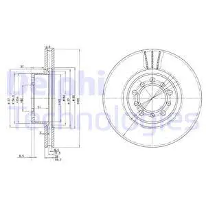 BG2372 DELPHI Тормозной диск (фото 1)