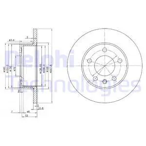 BG2380 DELPHI Тормозной диск (фото 1)