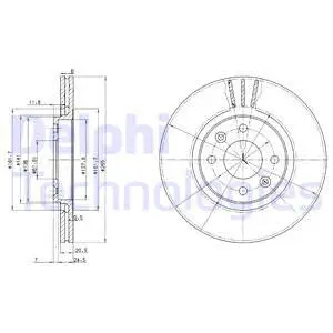 BG2448 DELPHI Тормозной диск (фото 1)