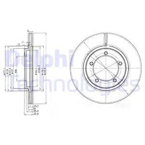 BG2534 DELPHI Тормозной диск (фото 1)