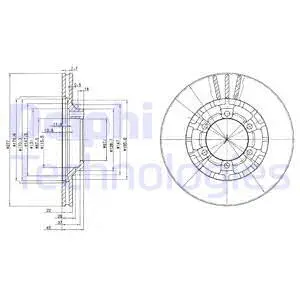 BG2561 DELPHI Тормозной диск (фото 1)