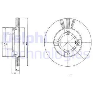 BG2564 DELPHI Тормозной диск (фото 1)