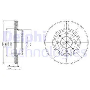 BG2565 DELPHI Тормозной диск (фото 1)