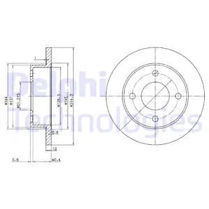 BG2566 DELPHI Тормозной диск (фото 1)