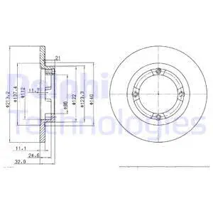 BG2580 DELPHI Тормозной диск (фото 1)