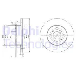 BG2597 DELPHI Тормозной диск (фото 1)