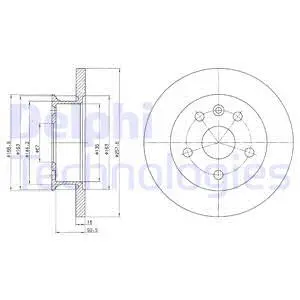 BG2602 DELPHI Тормозной диск (фото 1)