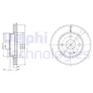 BG2629 DELPHI Тормозной диск (фото 1)