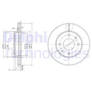 BG2657 DELPHI Тормозной диск (фото 1)