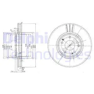 BG2675 DELPHI Тормозной диск (фото 1)