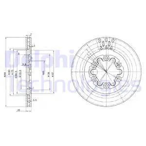 BG2678 DELPHI Тормозной диск (фото 1)