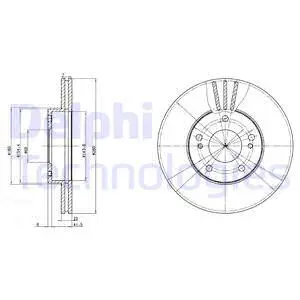 BG2682 DELPHI Тормозной диск (фото 1)