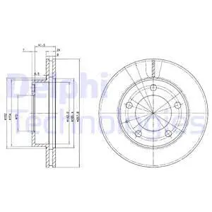 BG2779 DELPHI Тормозной диск (фото 1)