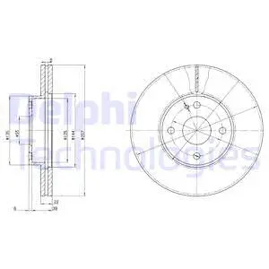 BG2804 DELPHI Тормозной диск (фото 1)