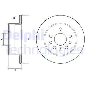 BG2879 DELPHI Тормозной диск (фото 1)