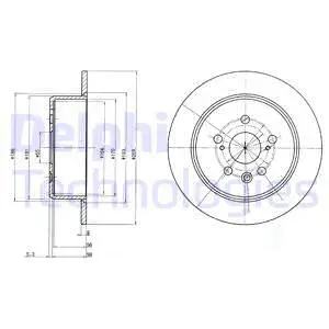 BG2884 DELPHI Тормозной диск (фото 1)