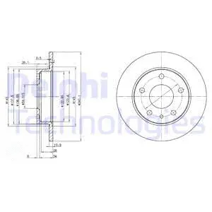 BG2914 DELPHI Тормозной диск (фото 1)