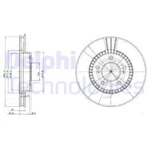 BG3061 DELPHI Тормозной диск (фото 1)