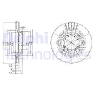 BG3115 DELPHI Тормозной диск (фото 1)